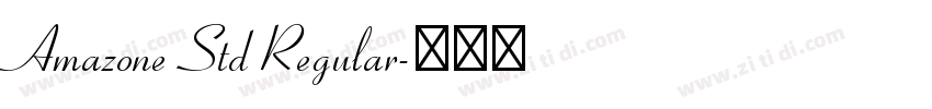 Amazone Std Regular字体转换